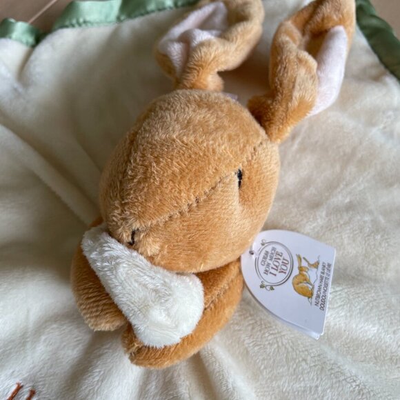 NEW Guess How Much I Love You Satin Bunny Security Blanket Lovey Plush Baby Toy - Picture 3 of 8